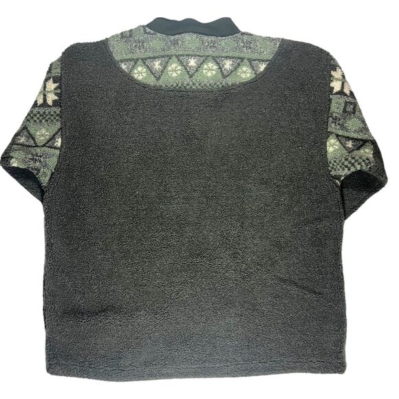 VINTAGE Aztec Fleece Size XL Aspen Embroidered 1/4 Zip Outdoor Hiking - Picture 6 of 8